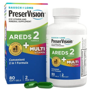 Lomb Preservision Areds 2, Fórmula E Multivitamínico 80 Cáps