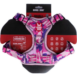 Arnês Tático Para Cães Boss Dog, Camuflagem Rosa, 1 Cada /pe