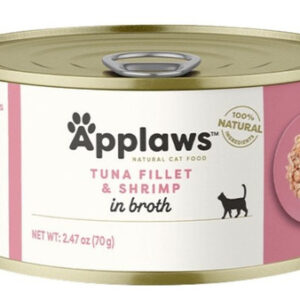 Comida Úmida Natural Para Gatos, Filé De Atum Com Camarão (2