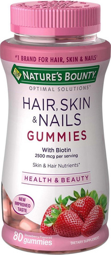Kit 2: Cabelo, Pele E Unhas | Nature Bounty 80 Gomas Importa - Imagem 2