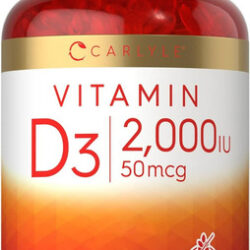 Suplemento Carlyle Vitamin D3 2000iu Iu 400 Cápsulas Gelatin