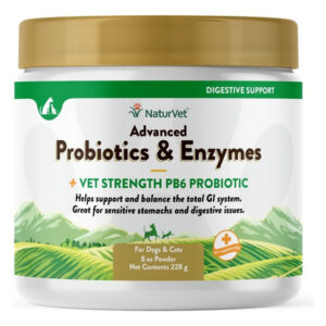 Probióticos E Enzimas Avançados Naturvet Em Pó, 1 Cada, 8 On
