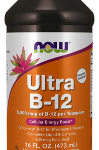 Líquido Ultra B-12 De 16 Onças Da Now Foods