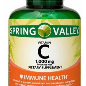 Vitamina C 1000 Mg De Rosa Mosqueta Branca Spring Valley 250 Sabor Neutro