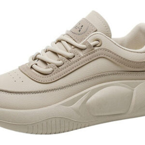 Sapatos Casuais Femininos Com Sola Grossa E Cor