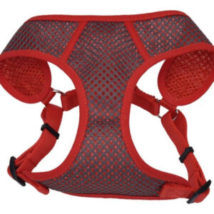 Arnês Ajustável Para Cães Comfort Soft Sport Wrap Cinza/verm