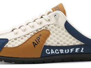 Sapatos Masculinos De Malha Fina Respirável Semi-caneca