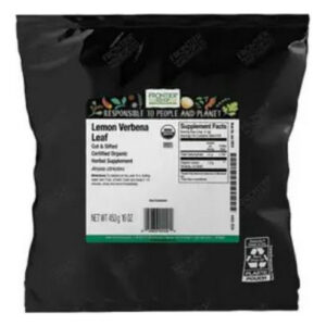 Folha Orgânica De Limão E Verbena Cortada E Peneirada Por 1