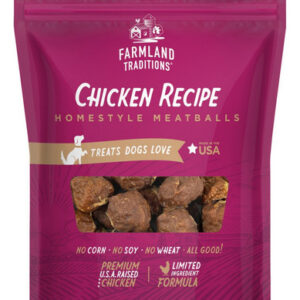 Farmland Traditions Homestyle Meatballs Dog Treats Frango,