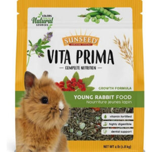 Comida Seca Sun Seed Vita Prima Young Rabbit 4 Libras Da Sun