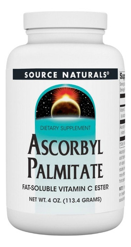 Palmitato De Ascorbil Em Pó (éster De Vitamina C) 4 Onças Da