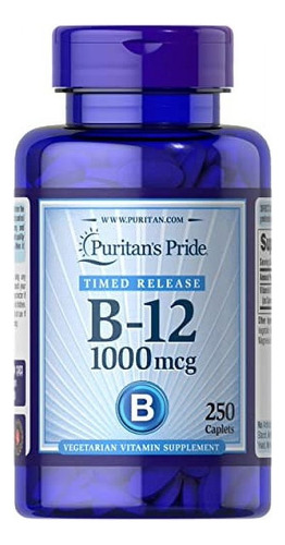 Vitamina B-12 Puritans Pride 1000 Mcg 250 Comprimidos