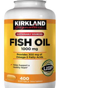 Óleo De Peixe 1000mg Ks Com 400 Cápsulas Gelatinosas Importa