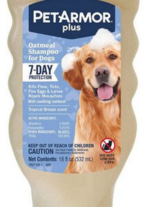 Shampoo De Aveia Petarmor Plus Para Cães Com Proteção De 7 D
