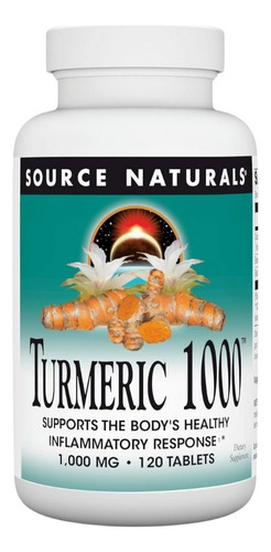 Turmeric Extract 1000 Mg 120 Tabs By Source Naturals