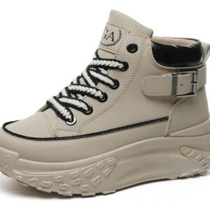 Tênis Feminino Cano Alto Plataforma Sapatos Baixos24