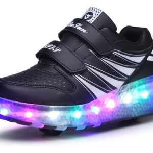 Patins Girl Boy De Duas Rodas Com Luzes Led.