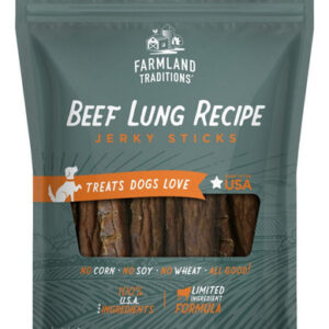 Farmland Traditions Simple Snacks Beef Lung Jerky Sticks Dog