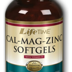 Cálcio Magnésio Zinco 90 Cápsulas Gelatinosas Da Life Time N