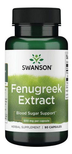 Extrato De Feno-grego 500 Mg 90 Cápsulas Da Swanson Vitamins