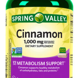 Cinnamon Spring Valley 1000mg 400 Cápsulas