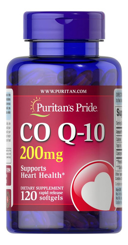 Puritans Pride Coq10 200 Mg 120 Cápsulas
