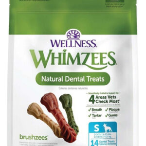 Whimzees Brushzees Dental Treats Small 7,4 Onças Da Whimzees