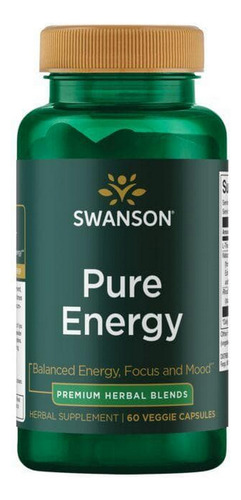 Pure Energy 60 Cápsulas Vegetais Da Swanson Vitamins