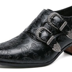 Sapatos Sociais De Salto Alto Com Fivela Para Mulheres