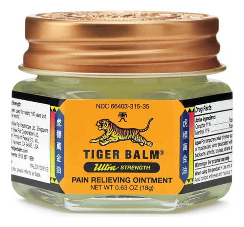 Tiger Balm Pomada Ultra Forte Para Alívio Da Dor 18g - Imagem 3