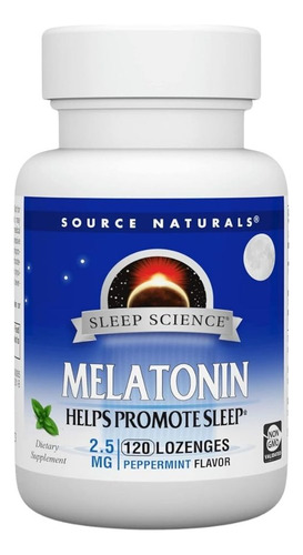 Melatonina 2,5 Mg De Hortelã Sublingual 120 Comprimidos Da S