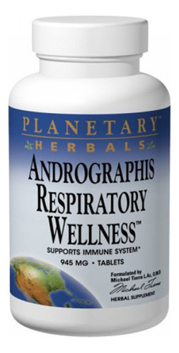 Andrographis Respiratory Wellness 240 Comprimidos Por Planet