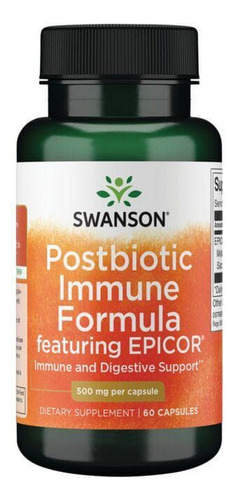 Fórmula Imune Pós-biótica Com Epicor 500 Mcg E 100 Cápsulas