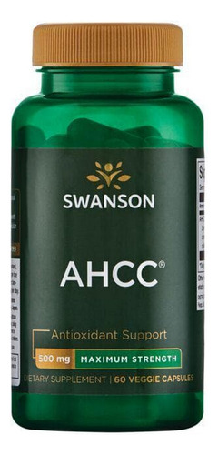 Ahcc, Dosagem Máxima, 500 Mg, 60 Cápsulas Vegetais, Da Swans