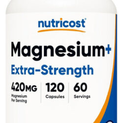 Suplemento Nutricost Magnesium 210 Mg 120 Cápsulas