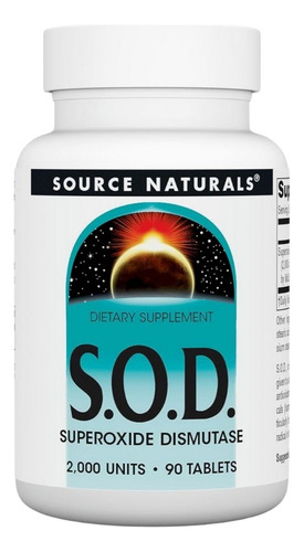 Sod 2000 Unidades 90 Comprimidos Da Source Naturals