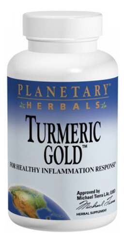 Turmeric Gold 500 Mg 120 Tabs By Planetary Herbals