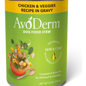 Ensopado De Comida Enlatada Para Cães, Frango E Vegetais Com