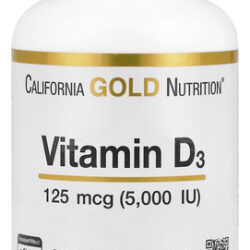 California Gold Nutrition, Vitamina D3 5000iu 360 Cápsulas G