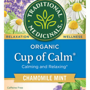 Xícara Orgânica De Chá De Camomila E Menta, Calmante E Relax