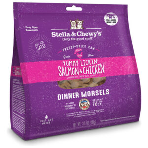 Pedaços De Jantar Liofilizados Para Gatos Crus E Lambidas De