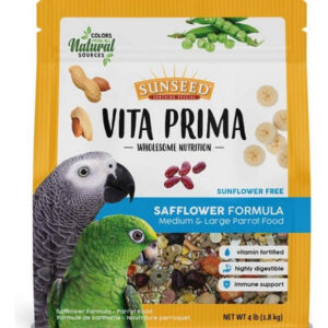 Papagaio Médio E Grande Com Fórmula De Cártamo Sun Seed Vita