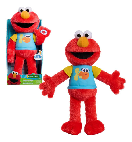Elmo De Pelúcia Sesame Street De 33 Cm Sing-along Com Luzes