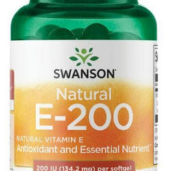 Natural E-200 200 Iu (134.2 Mg) 100 Softgels By Swanson Vita