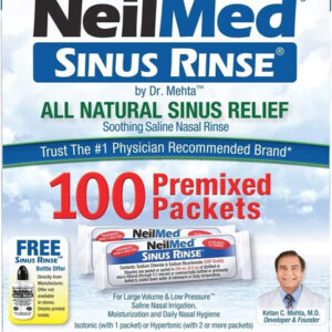 Sinus Rinse Higienizador Limpeza Nasal Neilmed 100 Sachês