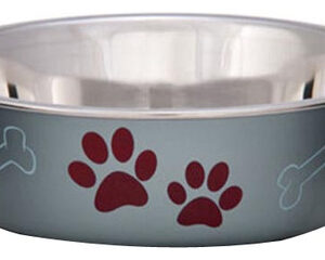 Taça Metálica Para Cães, Mirtilo, 1 Unidade/grande, Da Lovin