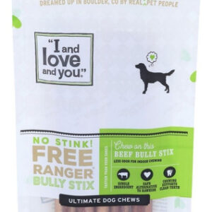 Dog Chews No Stink Free Ranger Bully Stix Beef (5 Unidades)