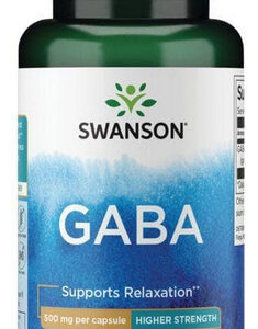 Gaba De Alta Potência 500 Mg 100 Cápsulas Da Swanson Vitamin