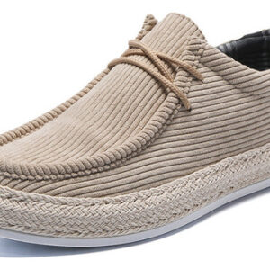 Dude Mocassins Um Chute Lazer Veludo Cotelê