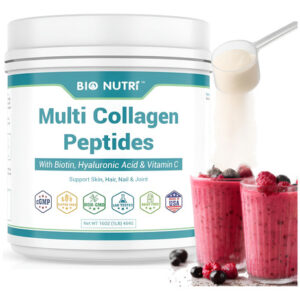 Peptídeos De Colágeno Bio Nutri Multi Type Com Biotina E Ha